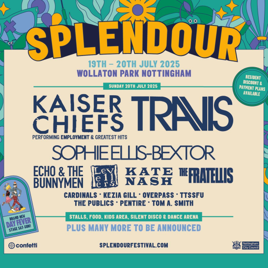 Splendour Festival (Wollaton Park, Nottingham - 20/07/2025)