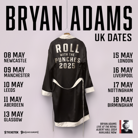 Bryan Adams 'Roll With The Punches' UK Tour (Motorpoint Arena, Nottingham - 17/05/25)