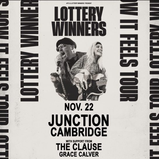 The Lottery Winners 'This Is How It Feels' Tour (Cambridge Junction, Cambridge - 22/11/23)